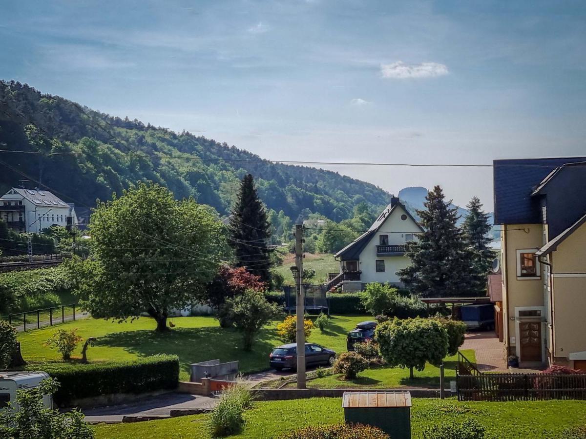 Ferienappartements Elbaussicht - Krippen Bad Schandau Dış mekan fotoğraf