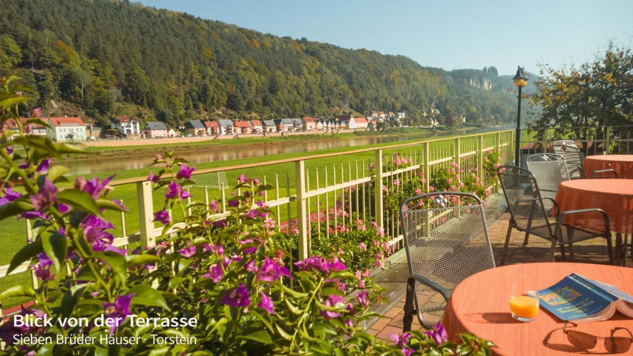 Ferienappartements Elbaussicht - Krippen Bad Schandau Dış mekan fotoğraf